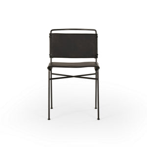Wharton Dining Chair in Distressed Black
