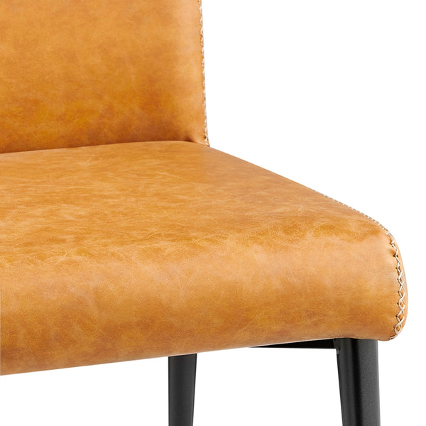 Kevin KD PU Dining Side Chair, Vintage Cedar