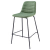 Caleb Fabric Counter Stool In Penta Green