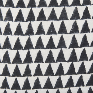 Jolie Cream w/ Black Print Linen Square Decorative Pillow  Cover