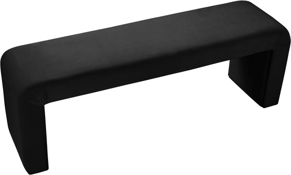 Dale Bench In Black Velvet
