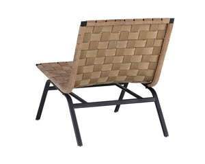 Omari Lounge Chair - Black - Light Tan