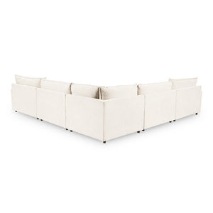 Caplan 5-Piece Modular Sectional in Elite-Ivory