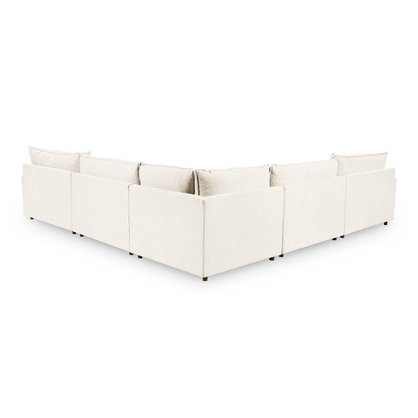 Caplan 5-Piece Modular Sectional in Elite-Ivory