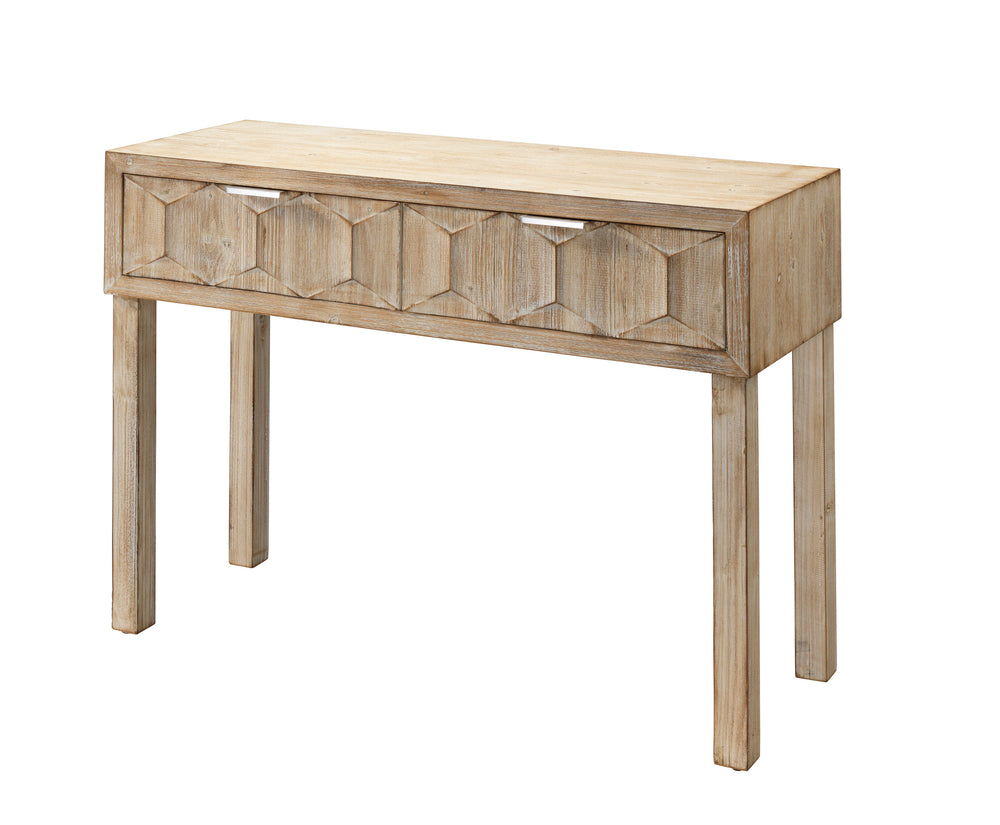 Juniper Two-Drawer Wood Console Table