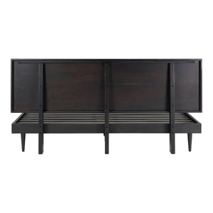 Moe's Pablo King Size Bed in Black Sheesham Wood