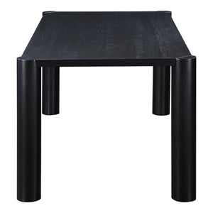 Post Blackened Oak Dining Table