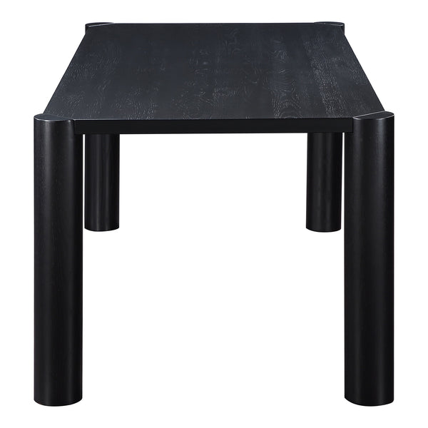 Post Blackened Oak Dining Table