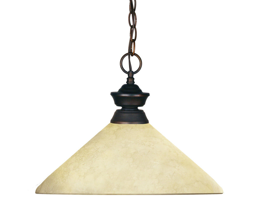 Riviera 1 Light Pendant in Olde Bronze Finish