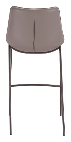 Magnus Barstool (Set of 2) Brown & Walnut