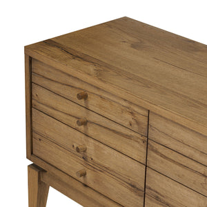 Bergstrom Media Console - Warm Natural Oak Veneer
