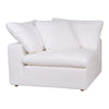 Moe's Clay Corner Chair in Cream White
