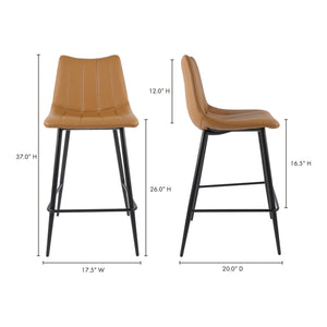 Moe's Alibi Set of 2 Tan Counter Stools