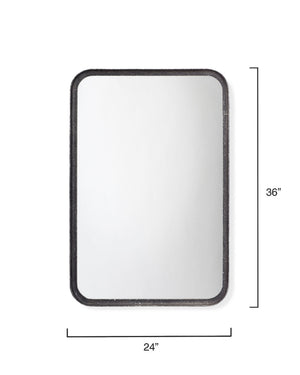 Principle Iron Wall Mirror, Black