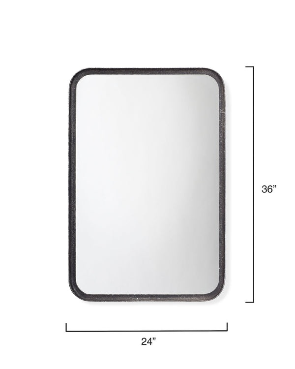 Principle Iron Wall Mirror, Black
