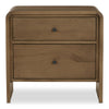 Riley Nightstand with Waterfall Edge in Oak
