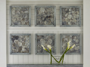 Shell Wall Art, w/Glass