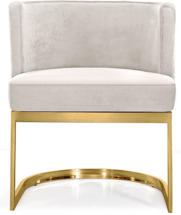 Donna Dining Chair In Cream Velvet