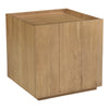 Plank Nightstand in Natural Oak with Storage Cabinet