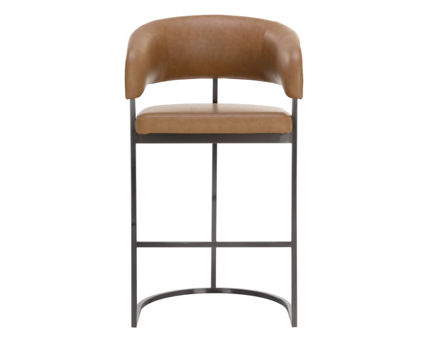 MARRIS BARSTOOL - GUNMETAL - MILLIKEN COGNAC