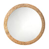 Relief Wood Carved Round Wall Mirror