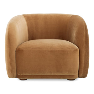 Moe's Faye Accent Chair in Tan Faux Mohair