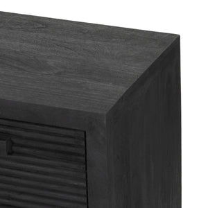 Lorne Media Console In Dark Reeded Totem