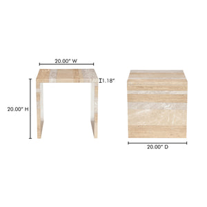 Moe's Rosa Accent Table in Mixed Marble