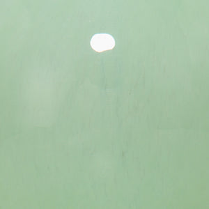 Studio Table Glass Lamp with Linen Shade, Green