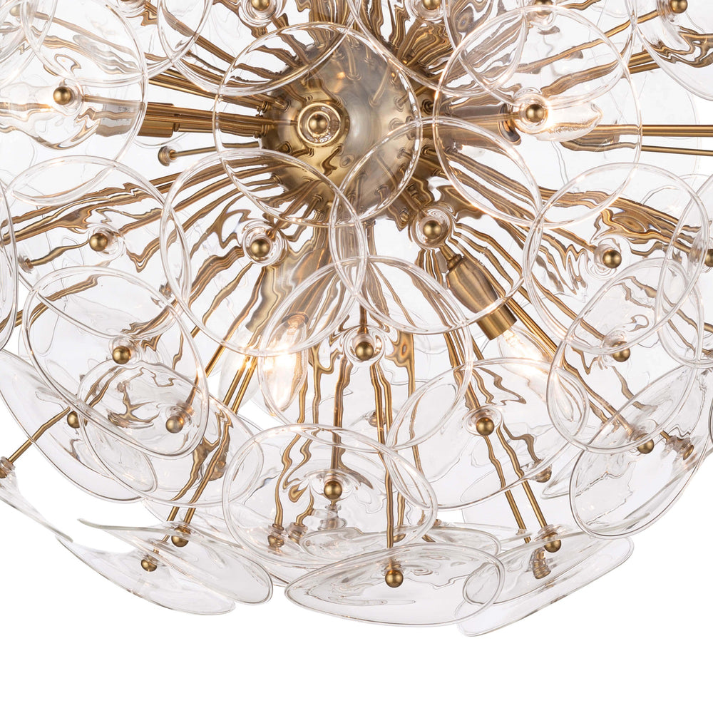 Poppy Glass Chandelier Small (Clear)