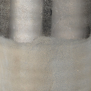Varnish Ceramic Table Lamp, Silver