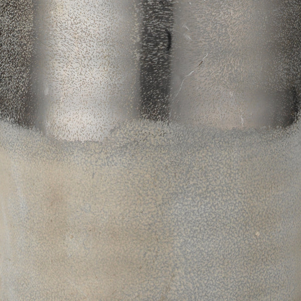 Varnish Ceramic Table Lamp, Silver