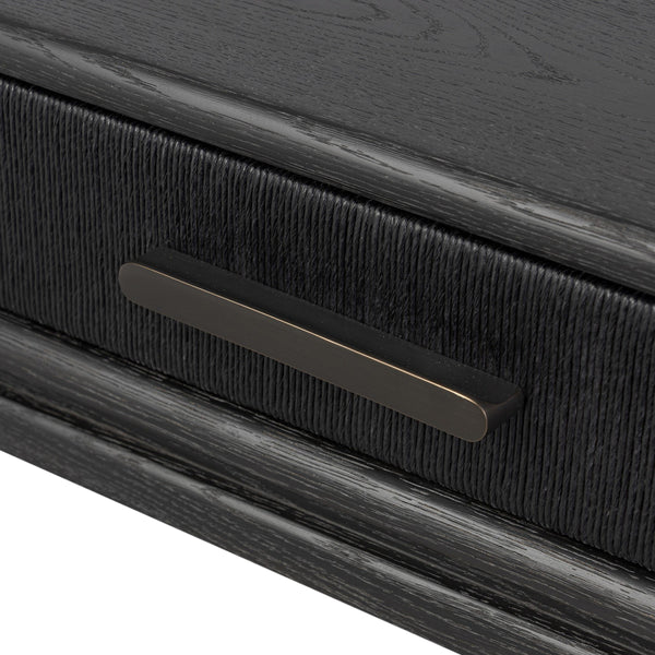 Rosenell Console Table - 60" - Black Oak Solid