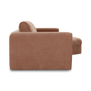 Madrid Right Sectional in Heritage Pink Chenille