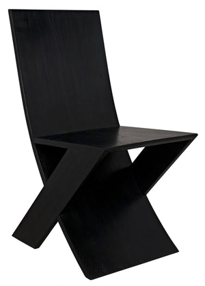 Tech Chair Sungkai/Mindi in Charcoal Black