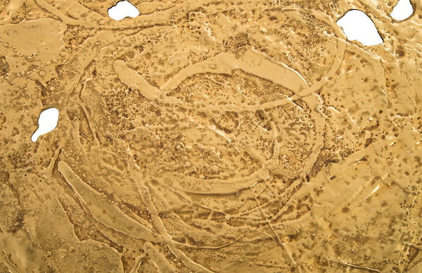 Molten Disc Wall Art, Gold Leaf, Large