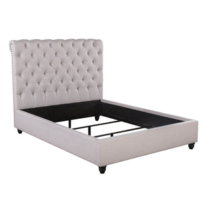 Doheney Upholstered Cal King Bed - Oatmeal
