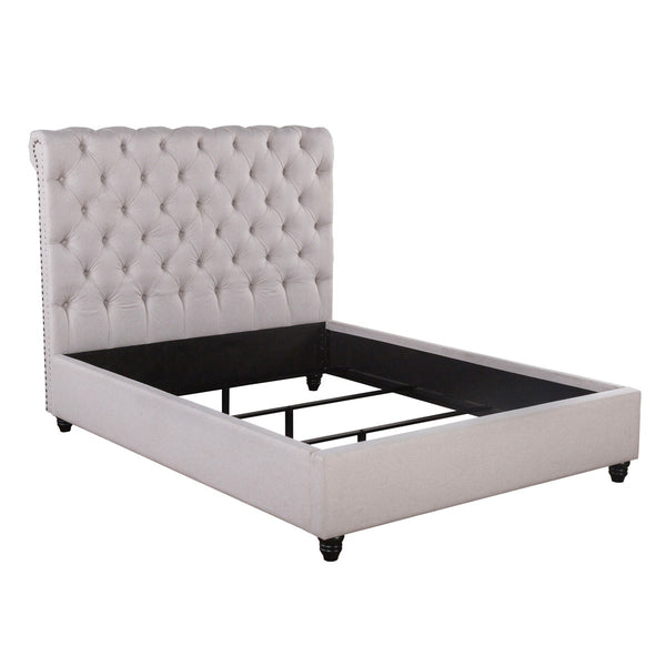 Doheney Upholstered Cal King Bed - Oatmeal