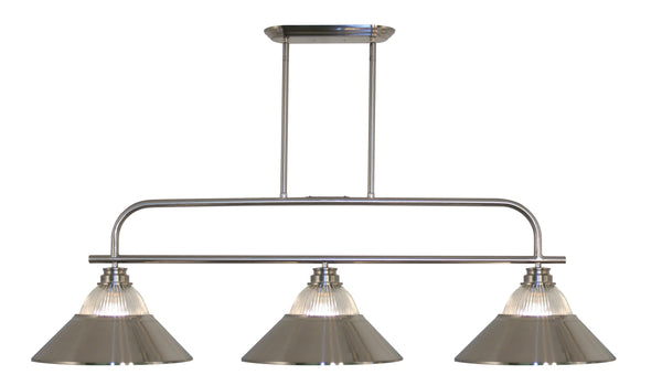 Annora 3 Light Island/Billiard in Brushed Nickel Finish