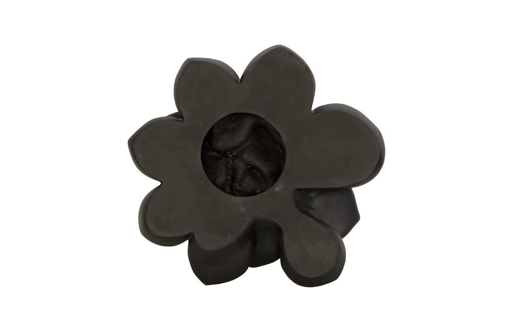 Laui Succulent Wall Art, Smallooth Matte Black