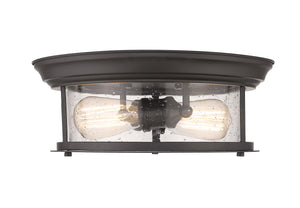 Sonna 2 Light Flush Mount in Bronze Finish