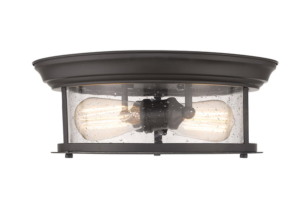 Sonna 2 Light Flush Mount in Bronze Finish