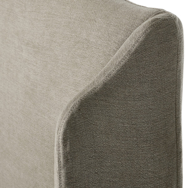 Meryl Slipcover King Bed - Broadway Stone