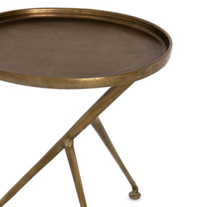 Schmidt Accent Table-Raw Brass