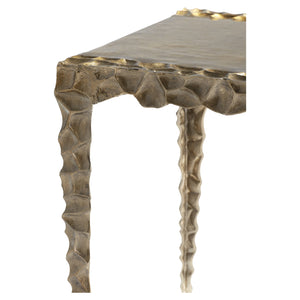 Imprint Side Table | Antique Brass