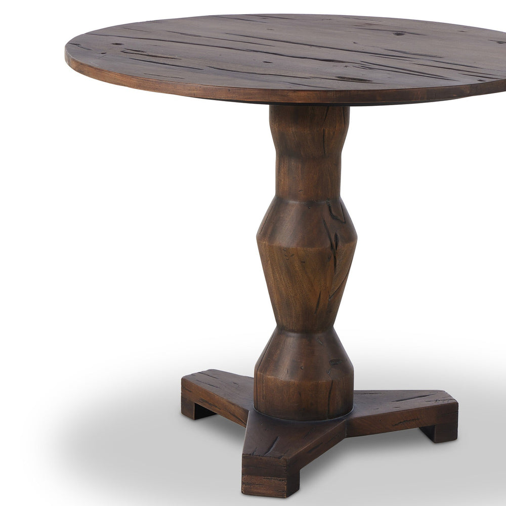 Rivi Large End Table In Antique Belgium Bleach