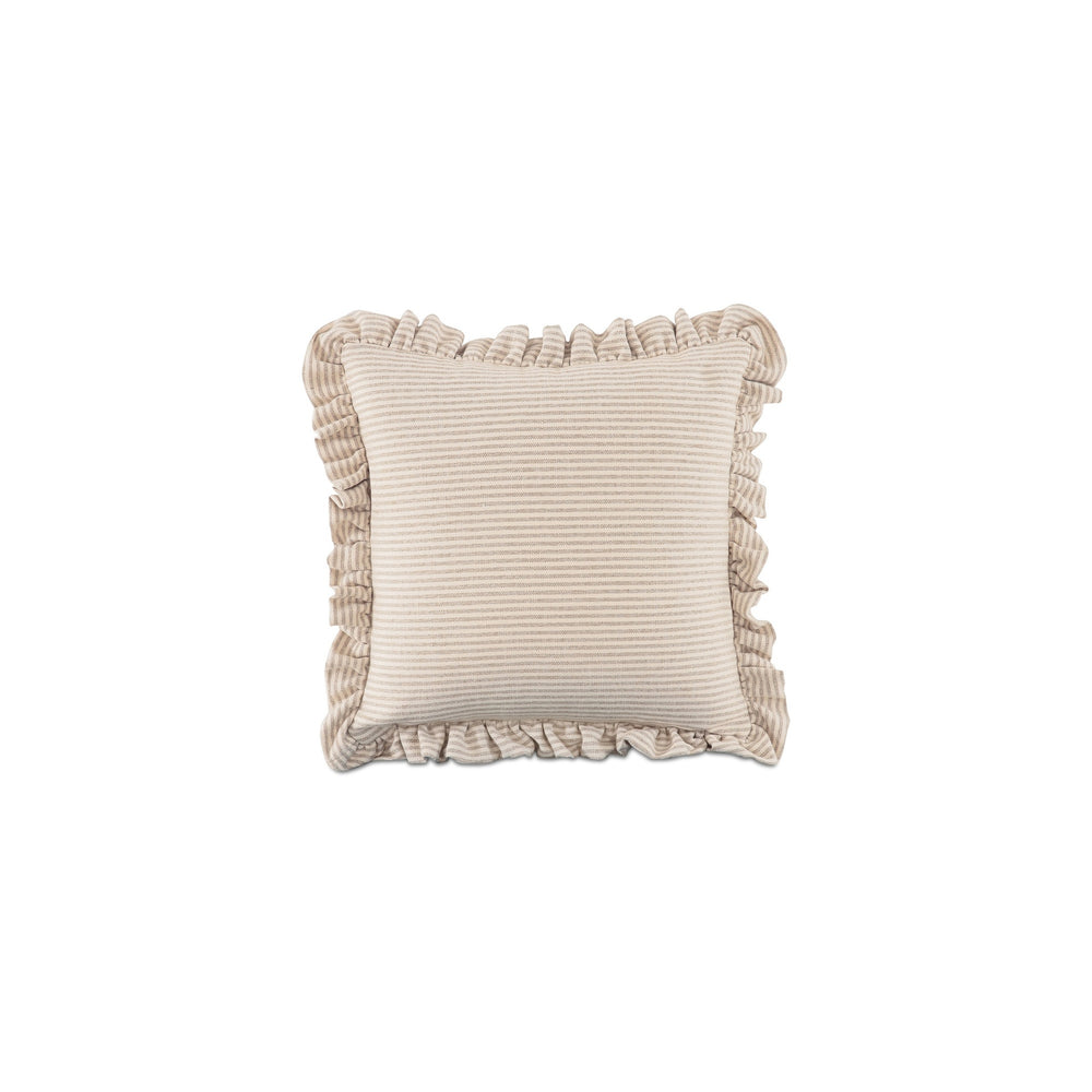 Moe's Betty 20 Inch Cushion Beige Stripe