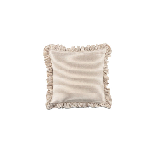 Moe's Betty 20 Inch Cushion Beige Stripe