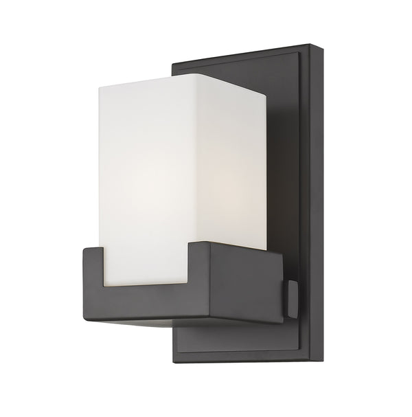 Peak 1 Light Vanity in Bronze Finish