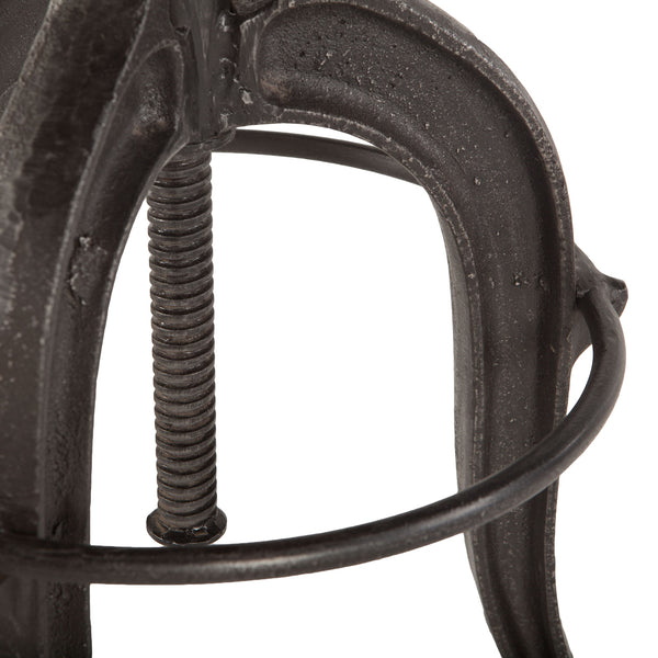 Industrial Teak Adjustable Recycled Teak Bar Stool